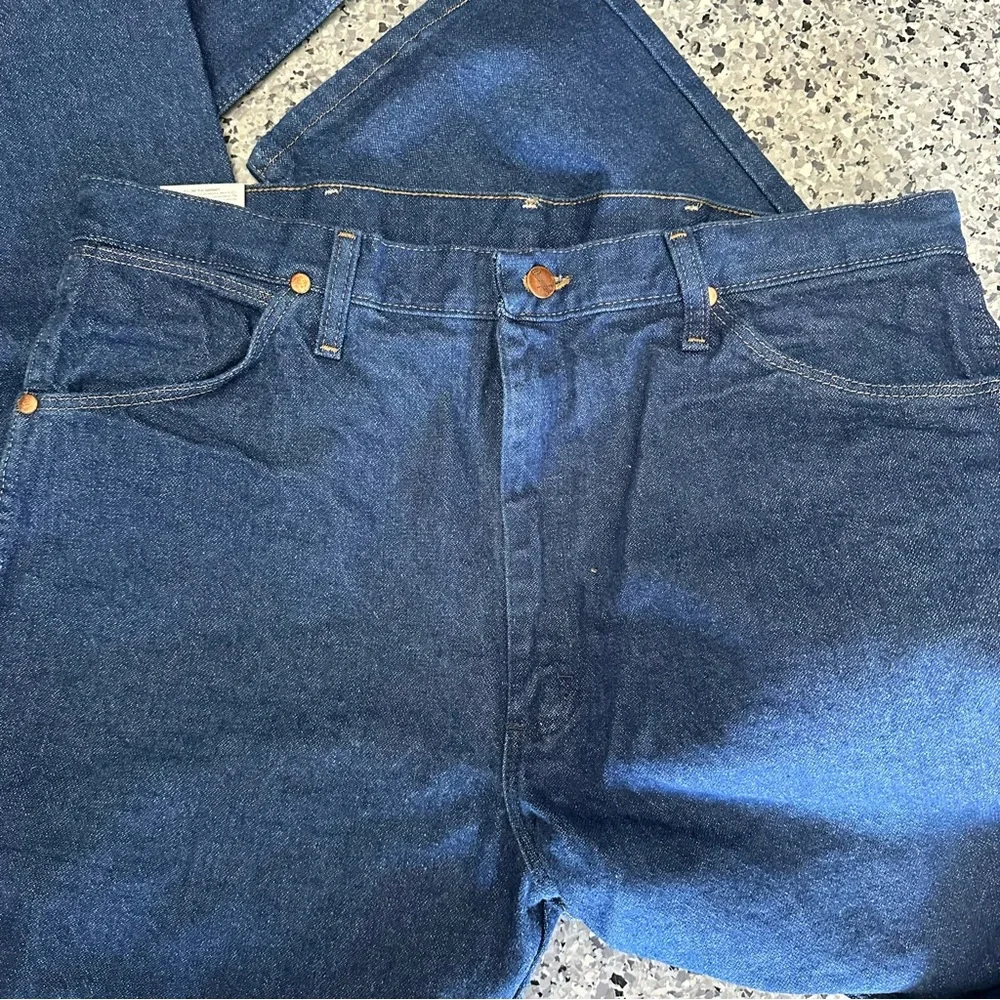 Men’s new Wrangler Pro rodeo cowboy cut denim blue jeans original‎ fit 36x38